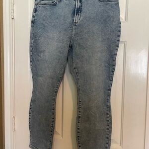 LC Lauren Conrad High-Rise Jeans — Washed Blue